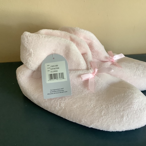 muk luk terry cuff bootie ladies slippers XL size - Picture 1 of 4